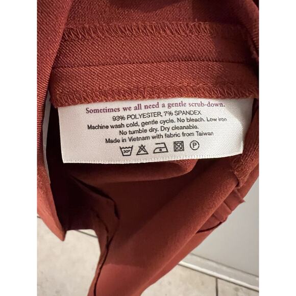 M.M. Lafleur Burnt Orange The Annie Dress Midi Sheath Sz 12 - Picture 3 of 4